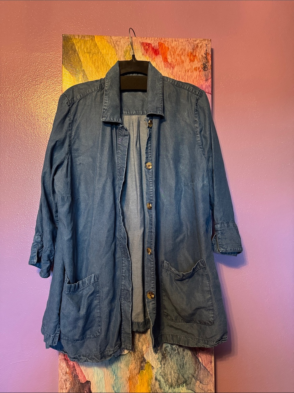 Coldwater Creek Indigo Denim Shirt Jacket